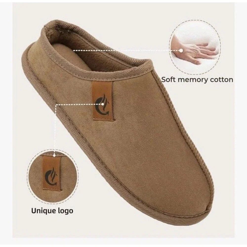 Home Slippers Unisex Memory Foam Soft Comfortable Slippers Warm Non-slip Size 8